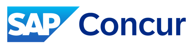 Blue Logo with the text SAP Concur